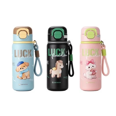 YT7020 570ml กระติกน้ำสเตนเลสสตีลสองชั้นสุดคลาสสิก ขวดเครื่องดื่มน่ารัก